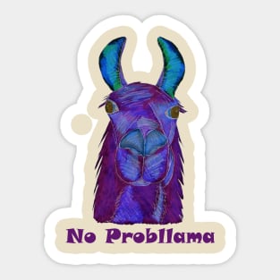 No Probllama 2 Sticker